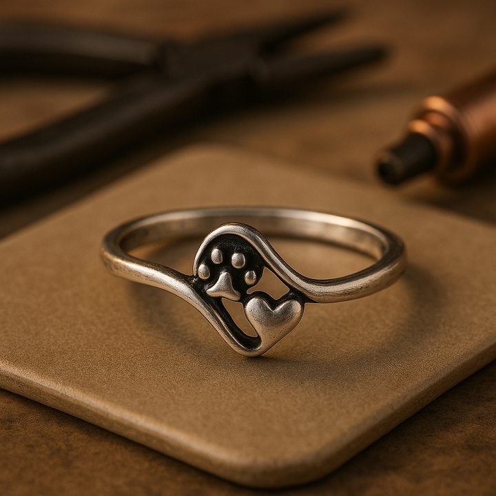 Marielle™ | Paw Heart Vintage Ring