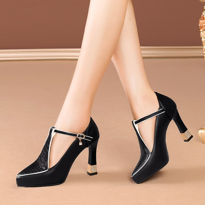 Amara™ | T-Bar Evening Pumps
