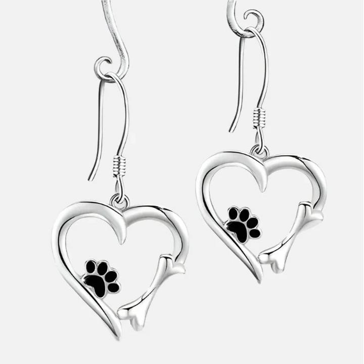 Calista™ | Heart Paw Dangle Earrings