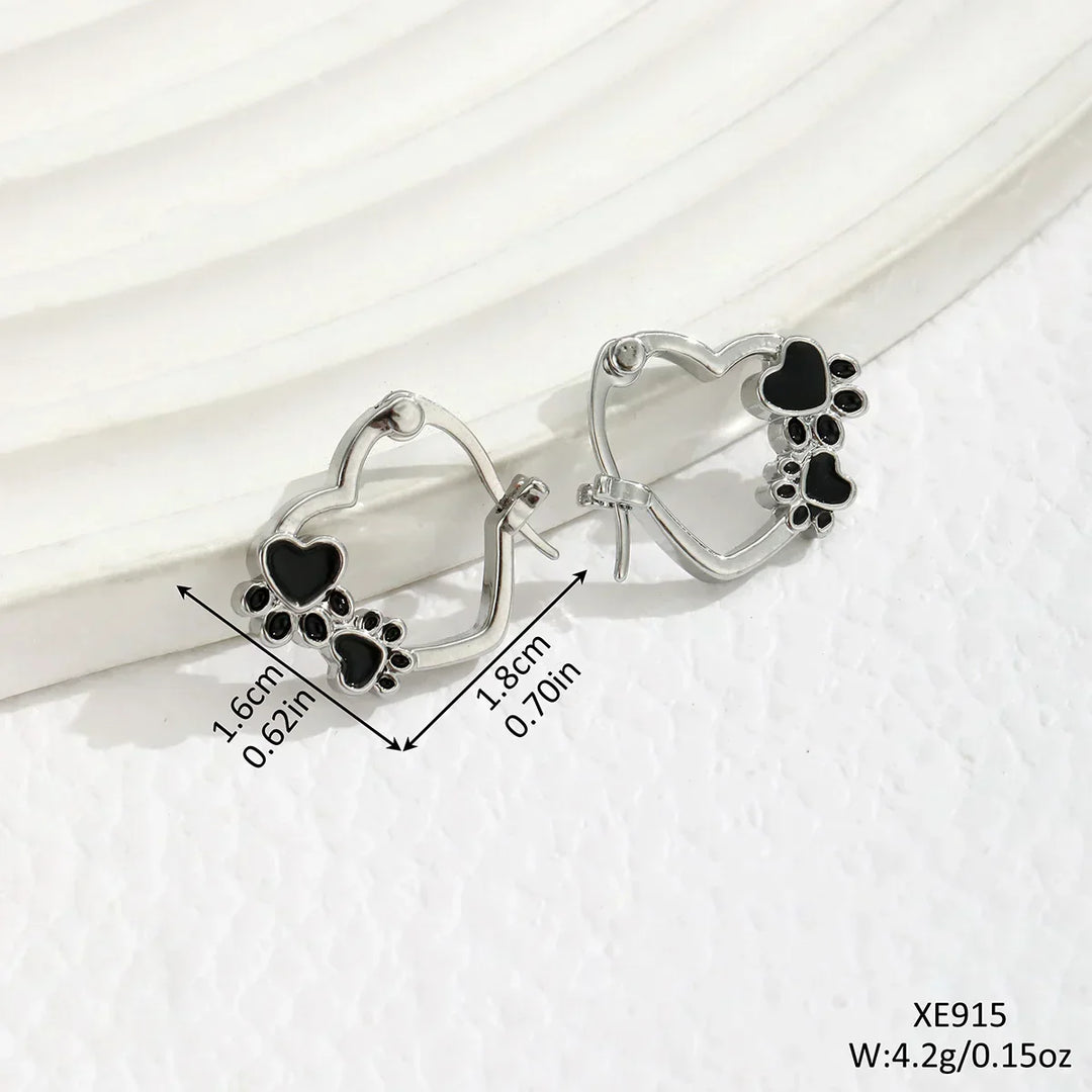 Amara™ | Heart Huggie Earrings