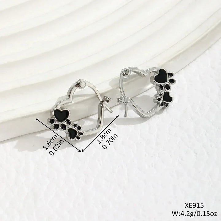 Amara™ | Heart Huggie Earrings