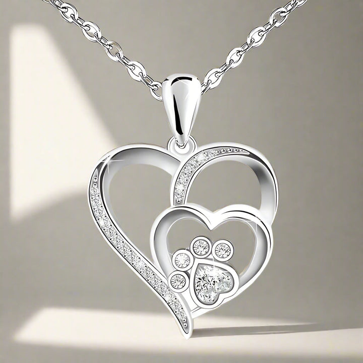 Aurielle™ | Paw Heart Pendant Necklace