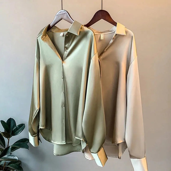 Olivia™ | Luxe Satin Blouse